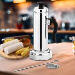 Puttu Maker Set with Steamer Plate & Pressure Cooker Top, Stainless Steel - Image 2