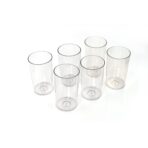 Classic Plastic Glass Set of-6 (Each Glass 350ml)