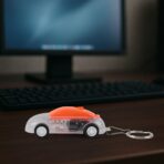 LED Keychain Light in Car Shape Mini Torch Keyring (1 Pc, Random Color) - Image 3
