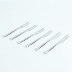 6-in-1 Stainless Steel Fruit Fork Set ?Reusable Picks for Fruits, Cakes Snacks Ideal for Parties Home Use