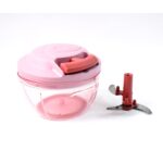 Power-X Hand-Pull Vegetable Chopper 500ml Manual Food Processor with Triple Stainless Steel