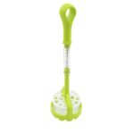 Multi-Functional One-Handed Plastic Manual Mashed Potatoes Masher Comfort Grip, Stainless Steel Spring Design (1 Pc)