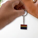 Rainbow Design Metal Keyring Key Chain ? Stylish and Colorful Key Holder with Mixed Designs (1 Piece) - Image 2