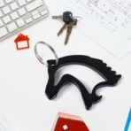 Metal Face Shaped Keychain ? Stylish & Unique Accessory for Horse Lovers (1 Pc) - Image 3