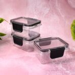 Kitchen Storage Container with Air Seal Lock Lid (3 Piece Set / 250 ML) - Image 3