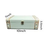 Jewelry Box Organizer for Women ?Luxury  Storage Box , Lockable Display Case for Rings, Necklaces, Watches & Accessories Availabel in Black, Red,Pink,Golde ,White (White) - Image 4