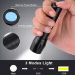 LED USB Rechargeable Mini Flashlight ? Ultra-Bright Zoom & COB Side Lantern, Tactical Emergency Light - Image 3