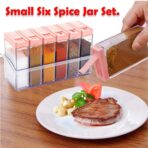 Set of Plastic Spice Jars Compact, Multicolour Design for Kitchen Storage Organization - Image 5
