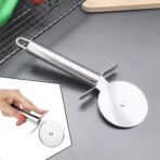 Kitchen Stainless Steel Pizza Cutter Pastry Slicer Pizza Wheel for Smooth, Clean Cuts in Pizza and Pastry - Image 2